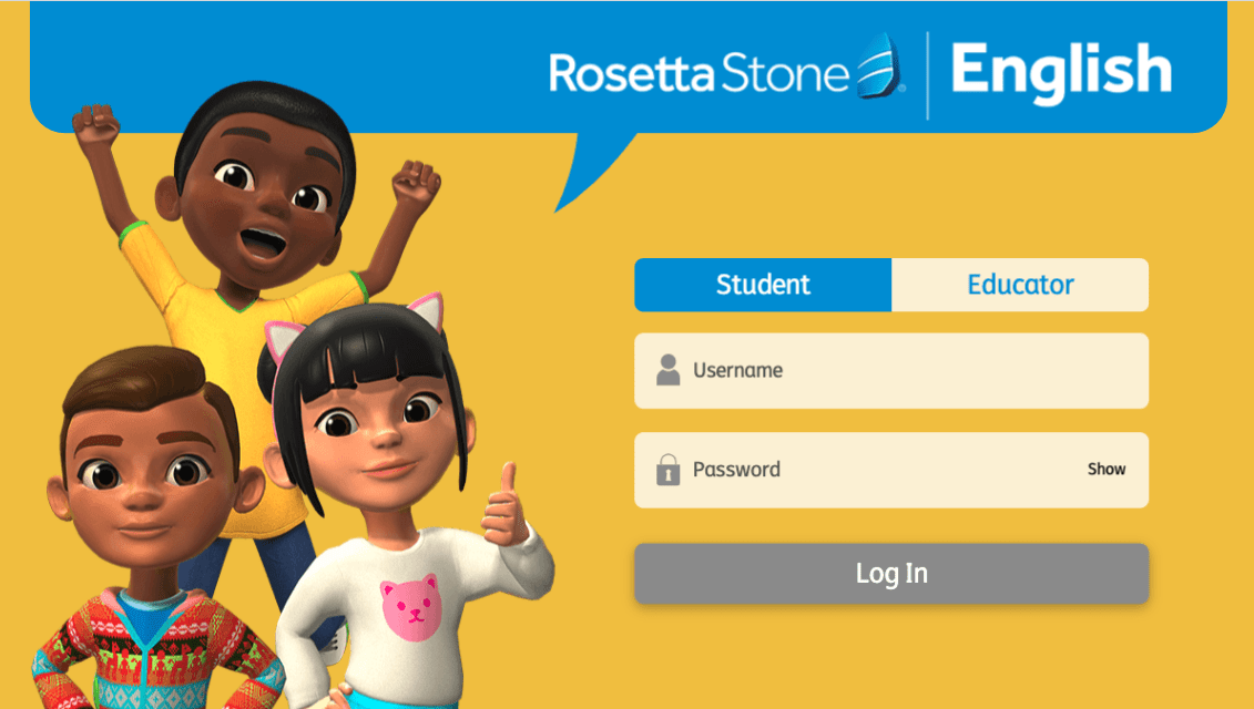 Rosetta stone deals student